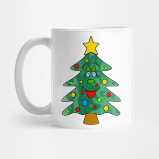 Happy Merry Christmas Tree Mug